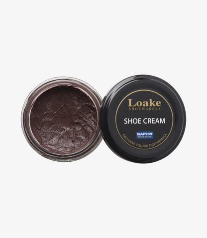 Loake Saphir Dark Brown Leather Cream