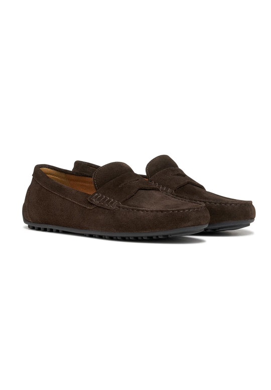 Geox U ISTRIA Mørkebrun Ruskind Loafer