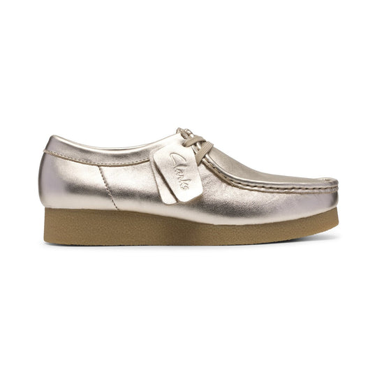 Clarks WallabeeEVOsh Dame Guld Læder