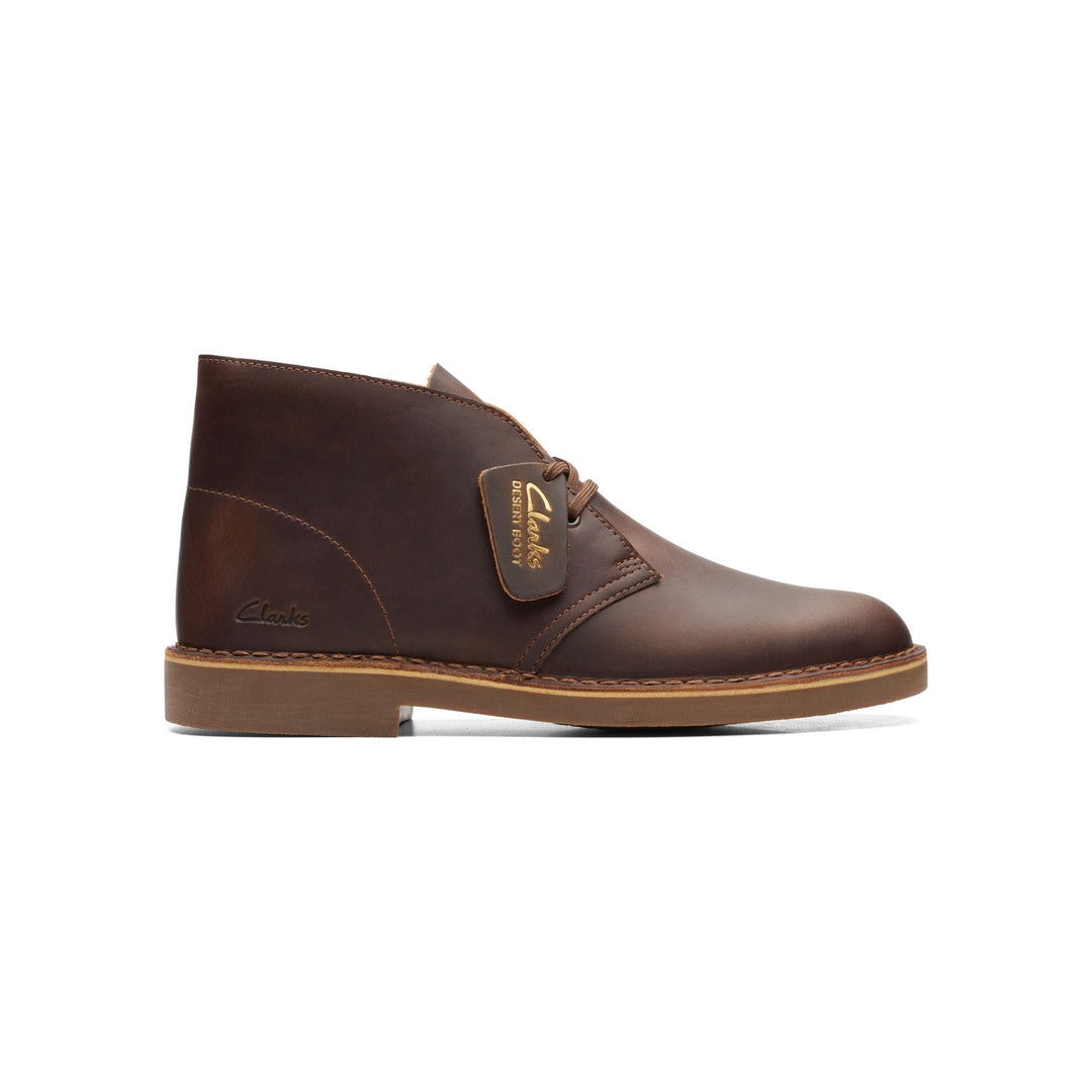 Our iconic Clarks Originals Desert Boots, crafted from premium beeswax leather. Designed in 1949 by Nathan Clark the Desert Boot was inspired by a rough boot from Cairo's Old Bazaar.