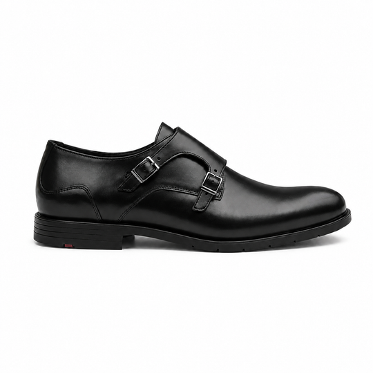 Lloyd EEZY 220 Sort Læder Monk Strap