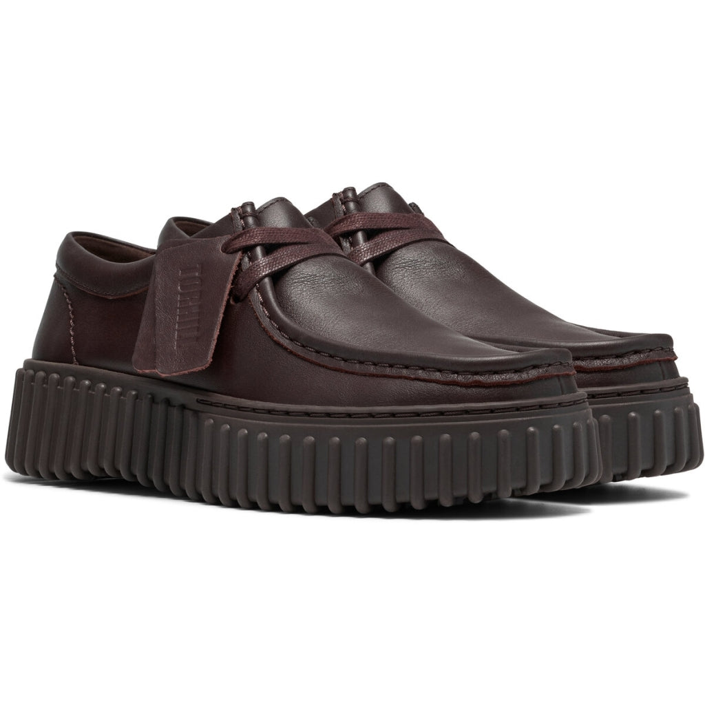 Clarks Torhill Bee Mørkebrun Læder Dame