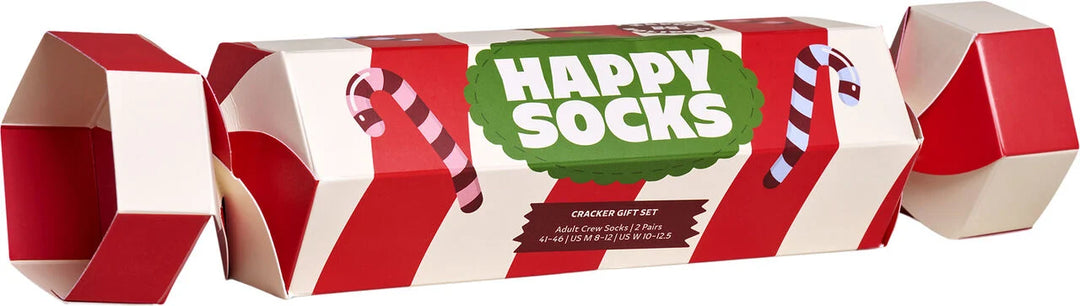 Happy Socks - to-pak 'karamel' -  2 julesokker