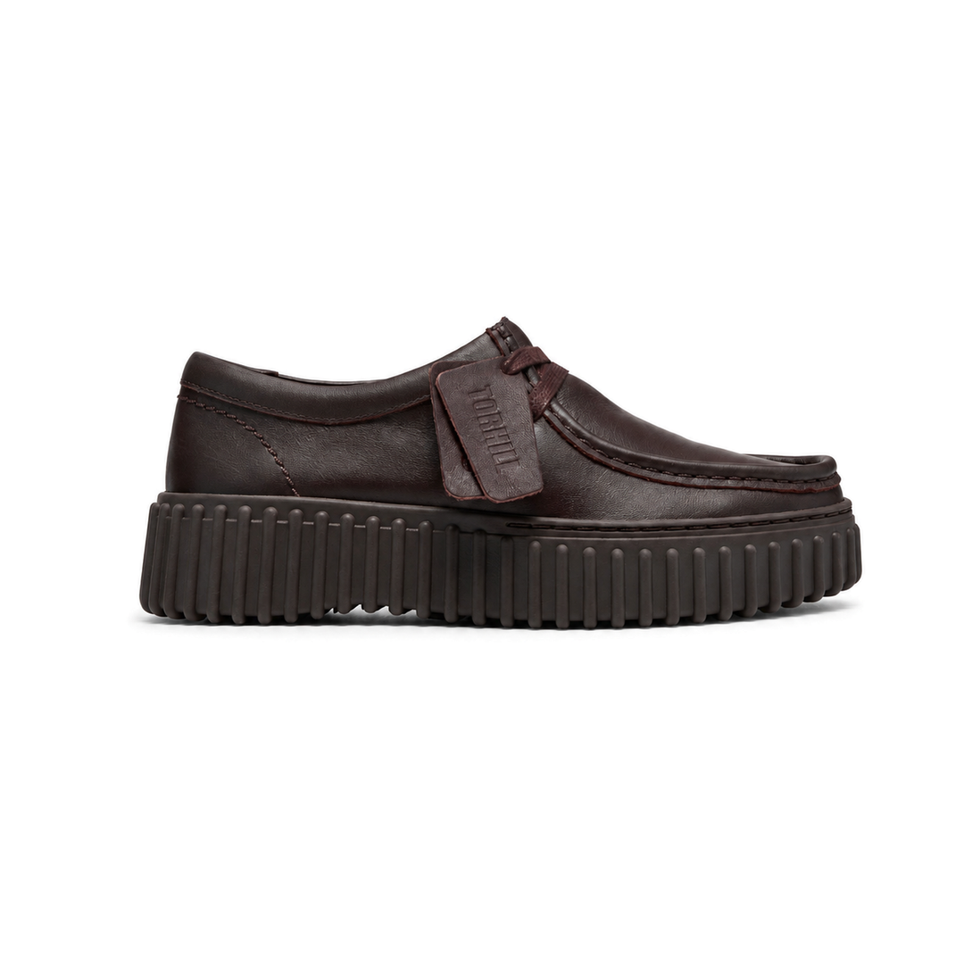 Clarks Torhill Bee Mørkebrun Læder Dame