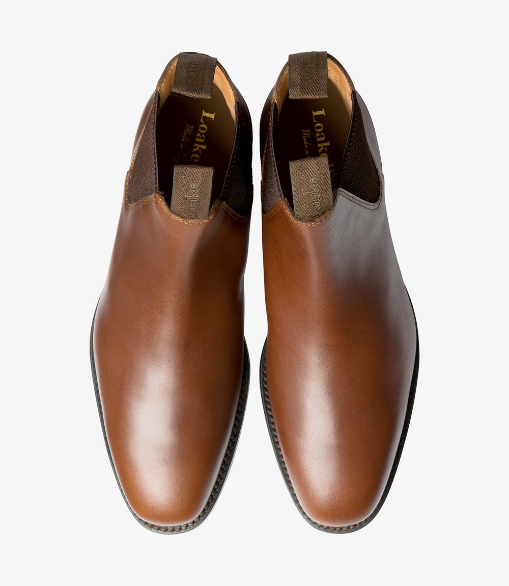 Loake 1880 Chatsworth Brun Leather Chelsea Boots