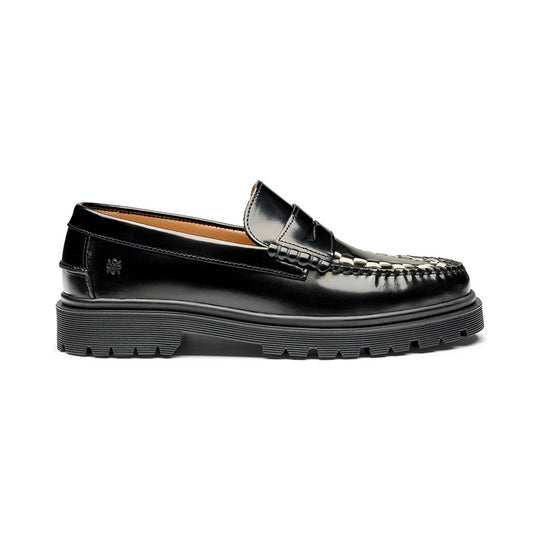 Playboy Duncan Sort/Hvid Loafer