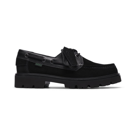 Clarks Cleyhill Sort Ruskind Båd Sko