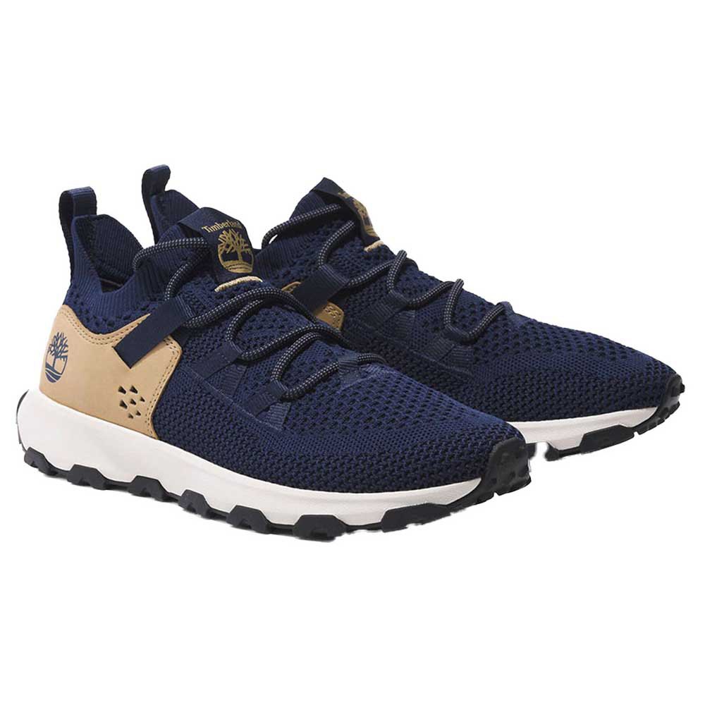 Timberland Winsor Trail Low Lace Low Lace Up Sneaker Dark Blue Knit