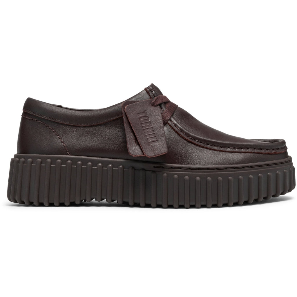 Clarks Torhill Bee Mørkebrun Læder Dame