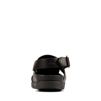 Clarks Sunder Strap Black Sandals