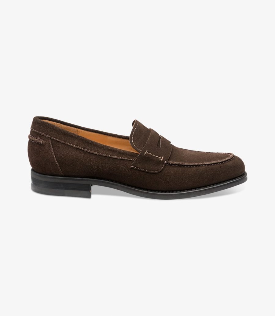 Loake Loafer 356 Dark Brown suede