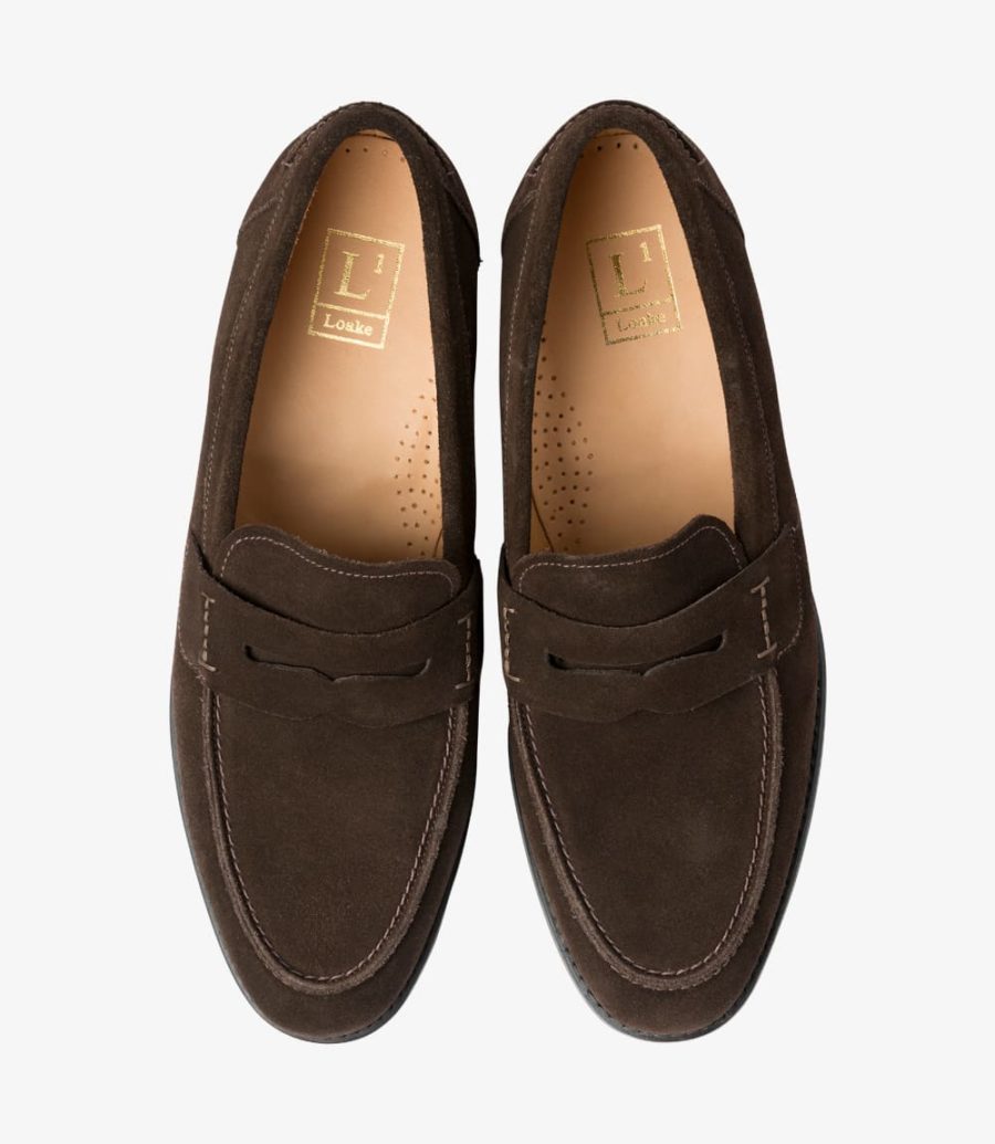 Loake Loafer 356 Dark Brown suede