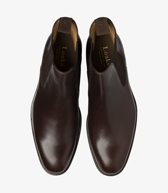 Loake Buscot Dark Brown Leather Chelsea Boots