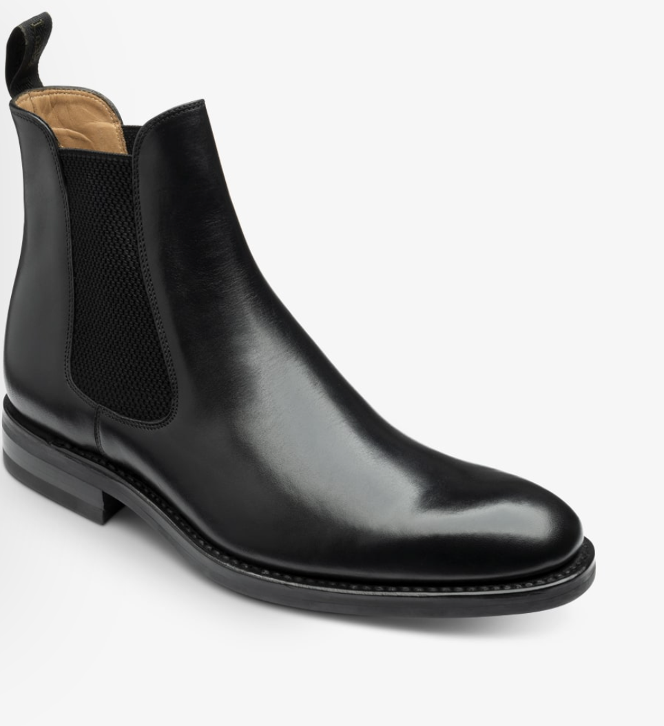 Loake Buscot Black Leather Chelsea Boots