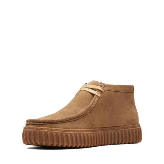 Clarks Torhill Hi - mørk sandfarvet ruskind