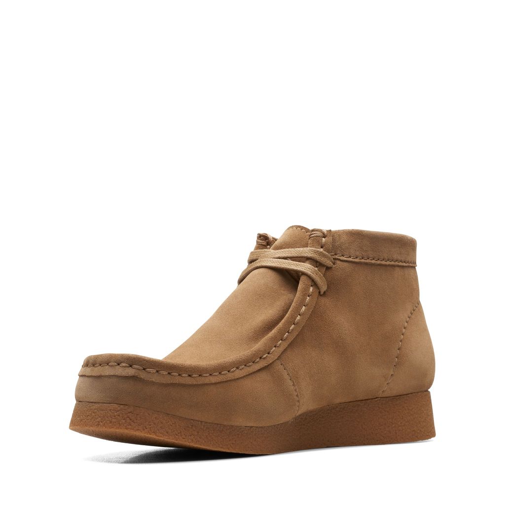 Clarks Wallabee Evo Boot - mørk sandfarvet ruskind