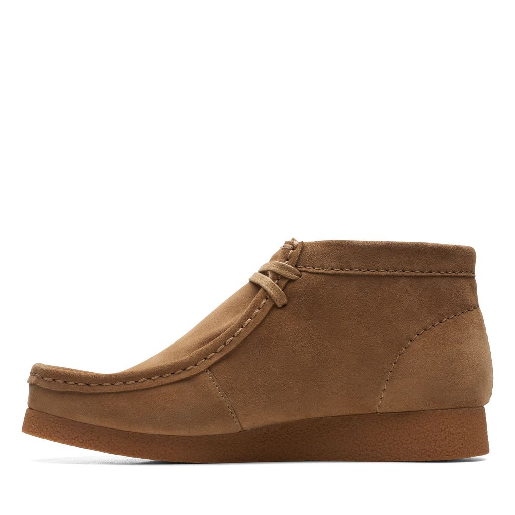 Clarks Wallabee Evo Boot - mørk sandfarvet ruskind