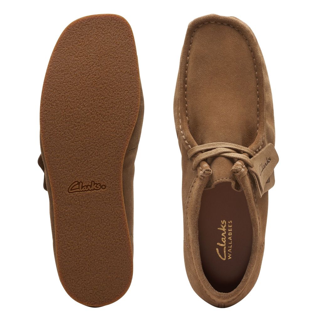 Clarks Wallabee EVO - mørk sandfarvet ruskind